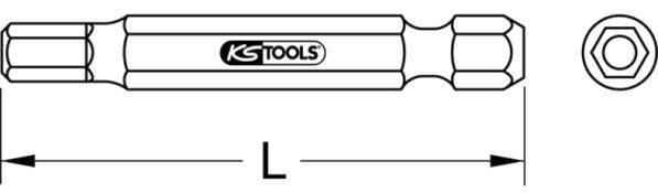 KS TOOLS Kärki, ruuvimeisseli 911.7713